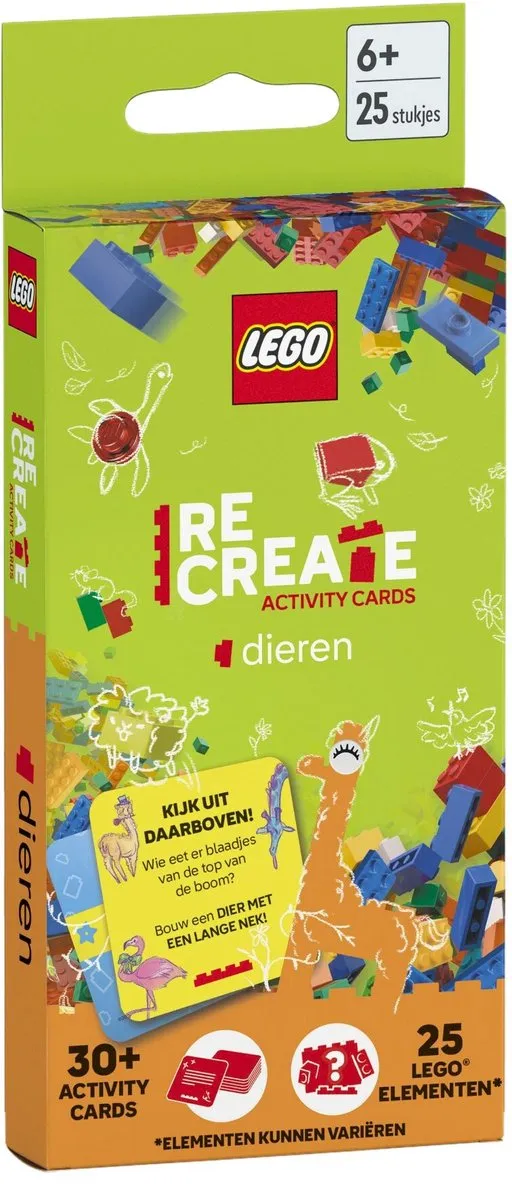 LEGO ReCreate Activity Cards Dieren - 30 Kaarten + 25 Elementen
