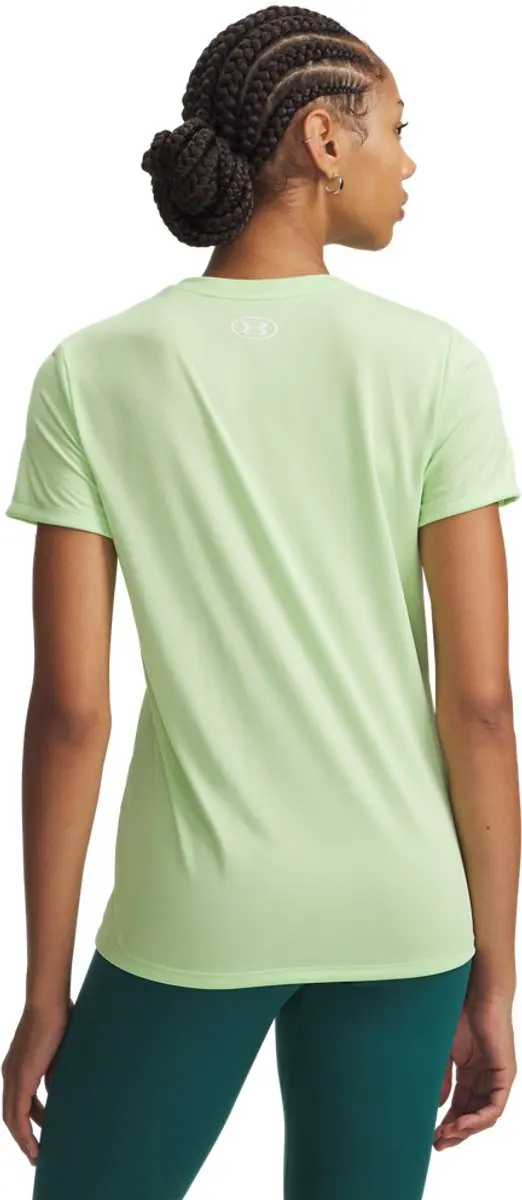 Under Armour Tech SSV Solid-GRN Dames Sportshirt - Lumos Lime/White
