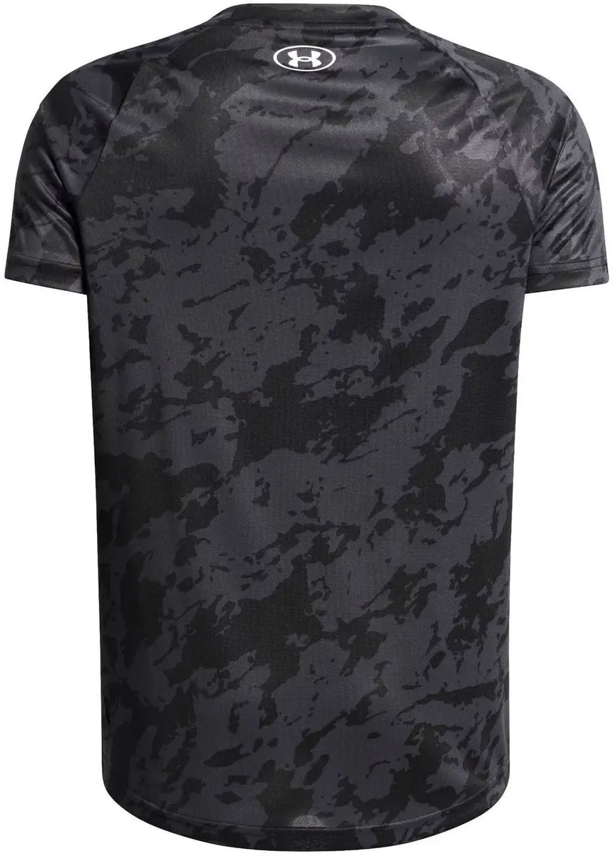 Under Armour UA Tech 2.0 SS Sportshirt 140 - Zwart/Antraciet/Wit