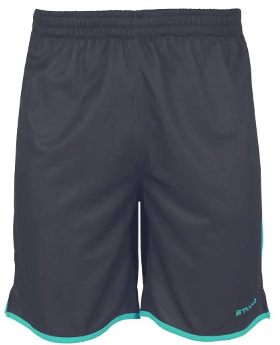Stanno Altius Shorts 128 - Sportbroek - Antraciet/Mint Groen