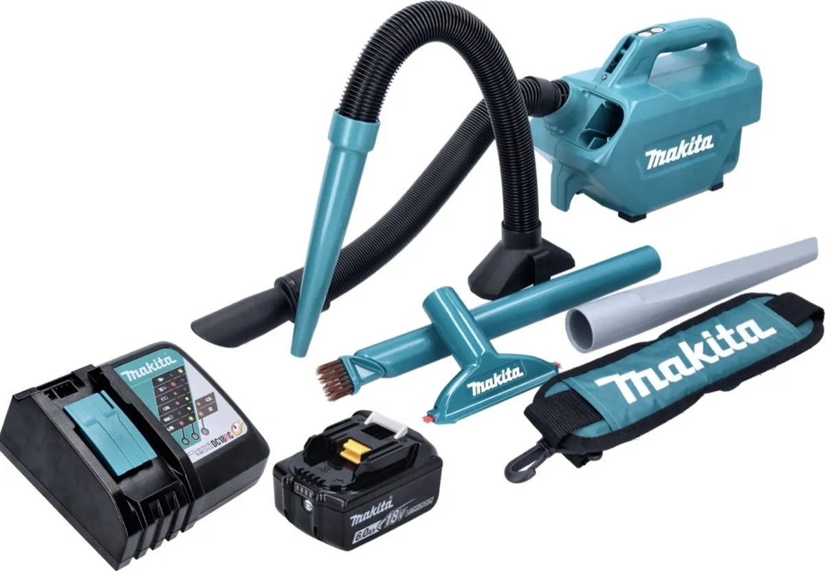Makita DCL184RG1 Accustofzuiger 18V - 54 mbar - 0,5L - Groen