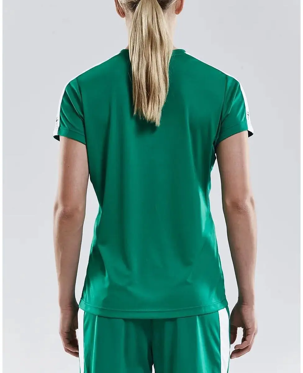 Craft Progress Contrast Shirt Dames - XL - Groen/Wit