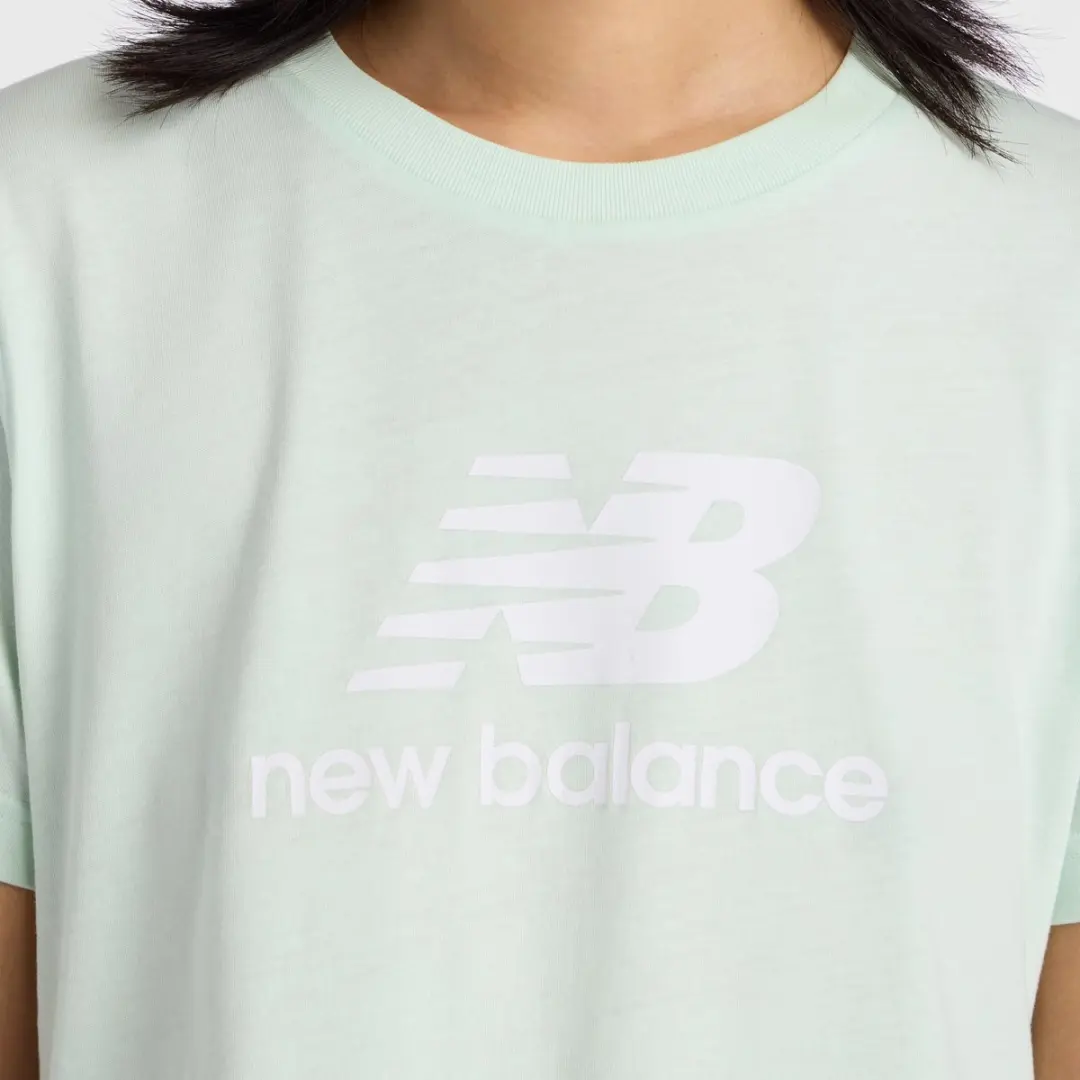New Balance Sport Essentials Jersey Logo T-Shirt - Cosmic Jade