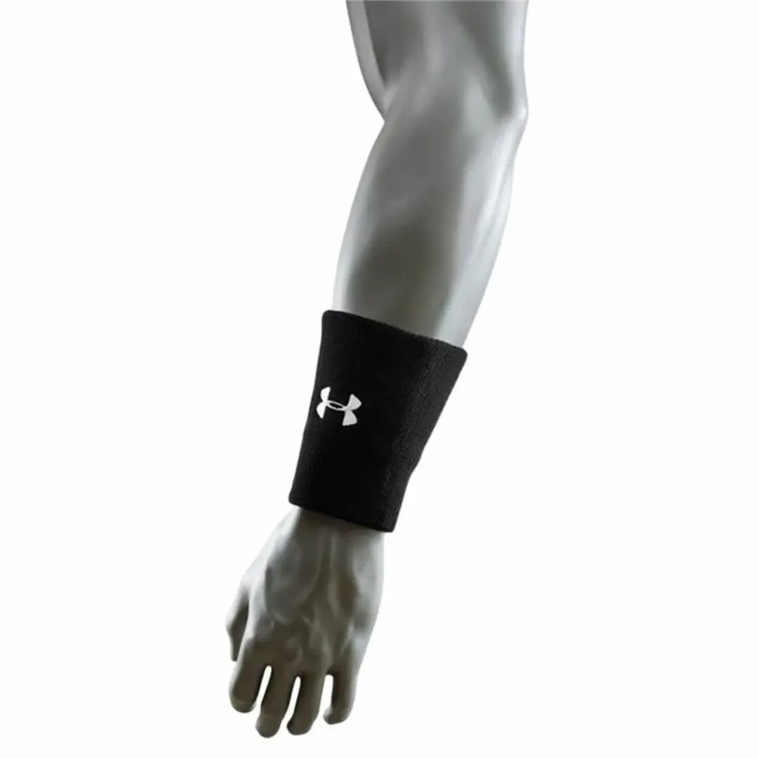 Under Armour 6" Performance WB-BLK Zweetband - Zwart/Wit