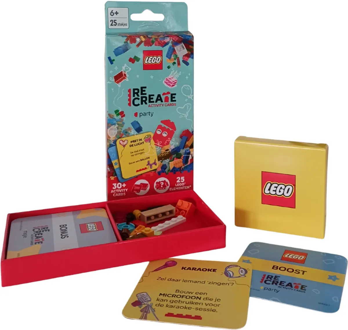 LEGO ReCreate Activity Cards Party - 30 Kaarten + 25 Elementen