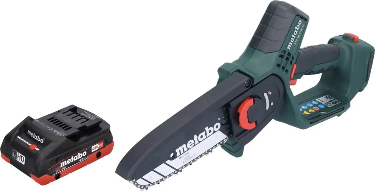 Metabo MS 18 LTX 15 Accu-Houtzaag 18V - 15cm - 1x 4,0Ah Accu