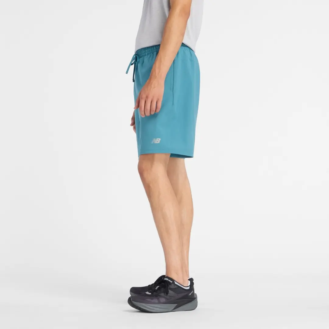 New Balance Sport Essentials Heren Short 7" - L - Big Teal