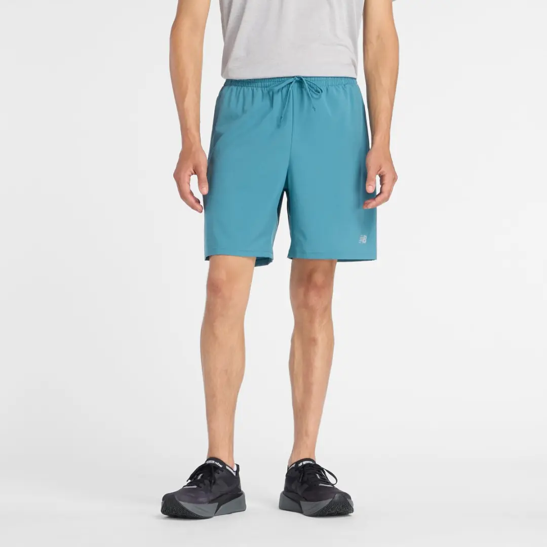 New Balance Sport Essentials Heren Short 7" - L - Big Teal