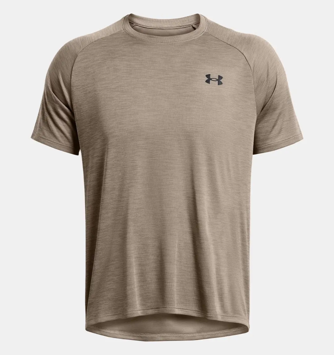 Under Armour Tech Textured Shirt Heren S - Beige