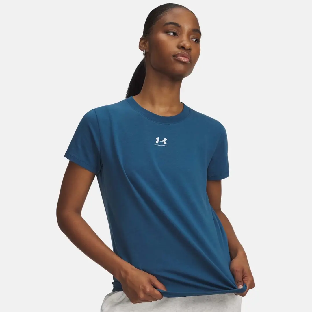 Under Armour Ua Rival Core SS T-shirt - Blauw
