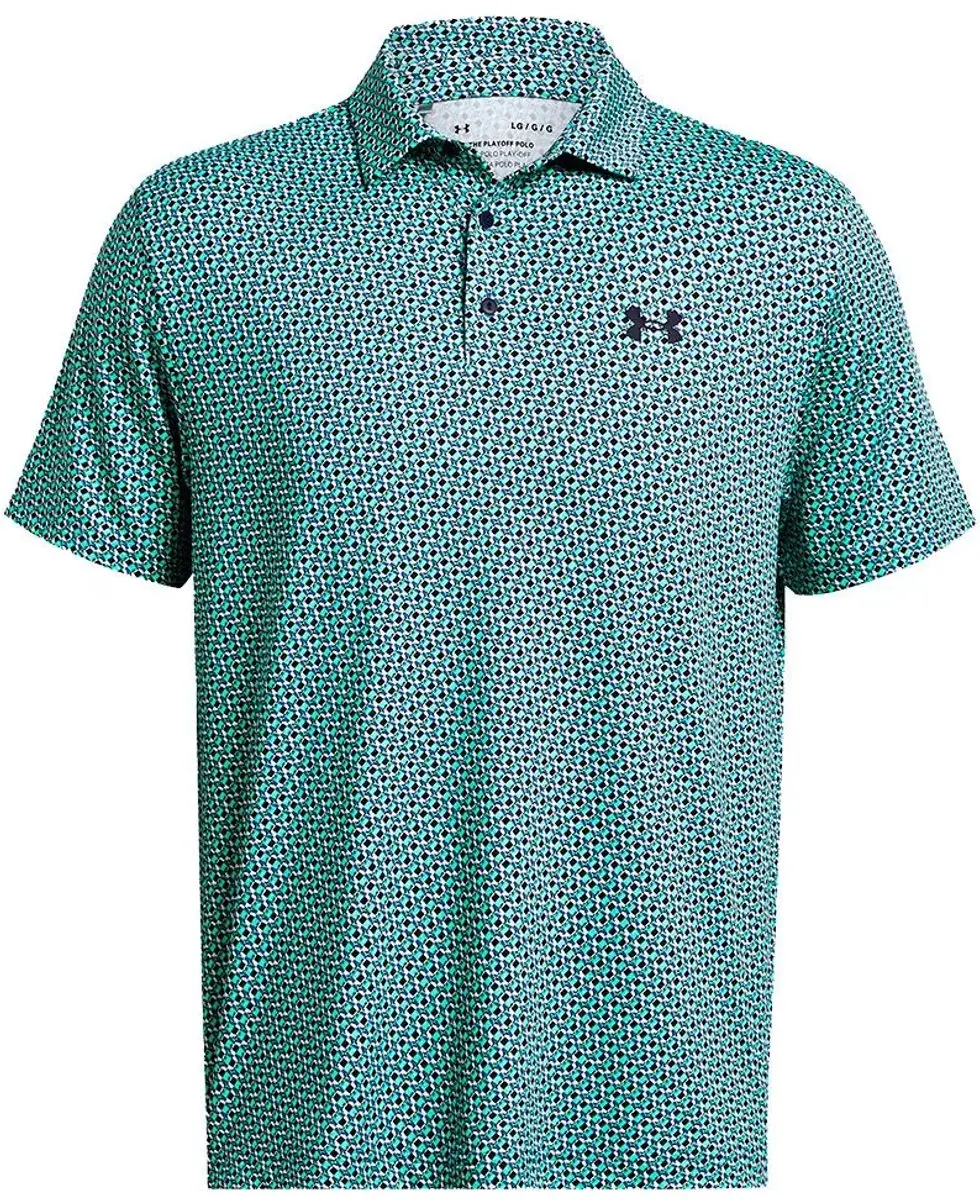 Under Armour Playoff 3.0 Polo - S - Groen met paars