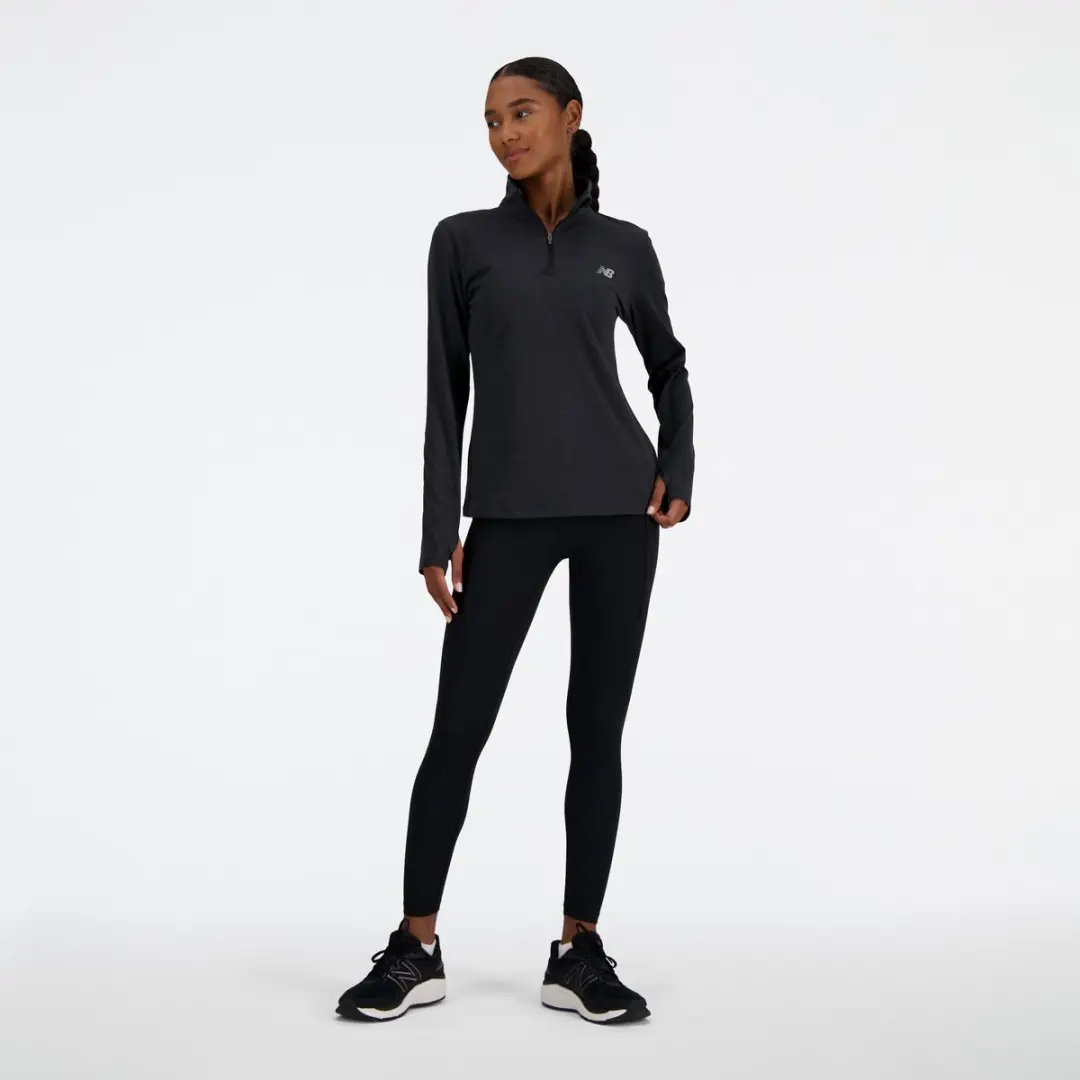 New Balance WT41150 Sporttrui - Dames - Zwart