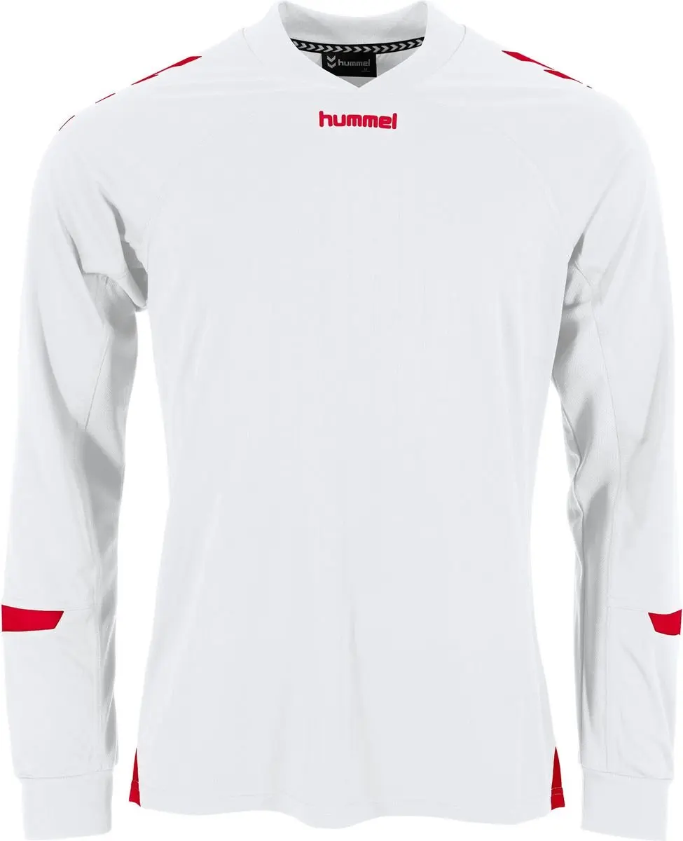Hummel Fyn Voetbalshirt Lange Mouw Heren - Wit/Rood XXL
