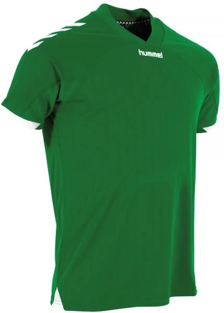 Hummel Fyn Shirt Korte Mouw Kinderen 164 - Groen/Wit - afbeelding 6 van 6