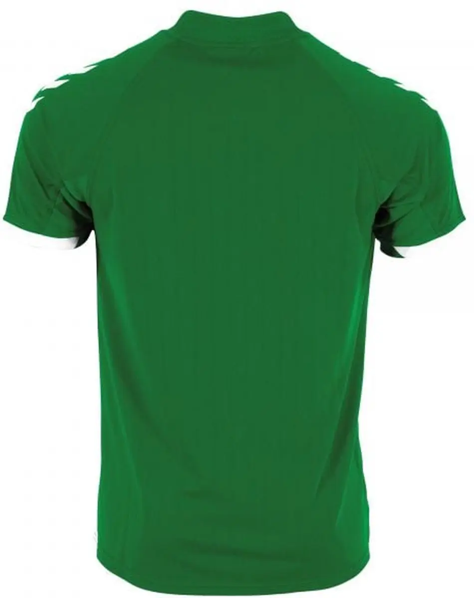 Hummel Fyn Shirt Korte Mouw Kinderen 164 - Groen/Wit