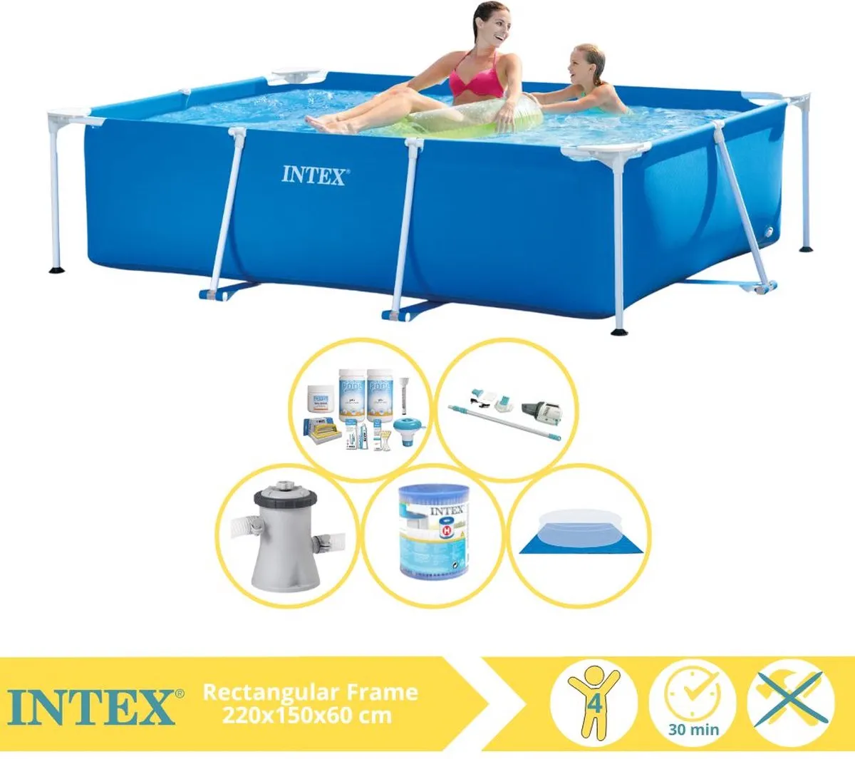 Intex 28270NP Opzetzwembad 220x150x60cm