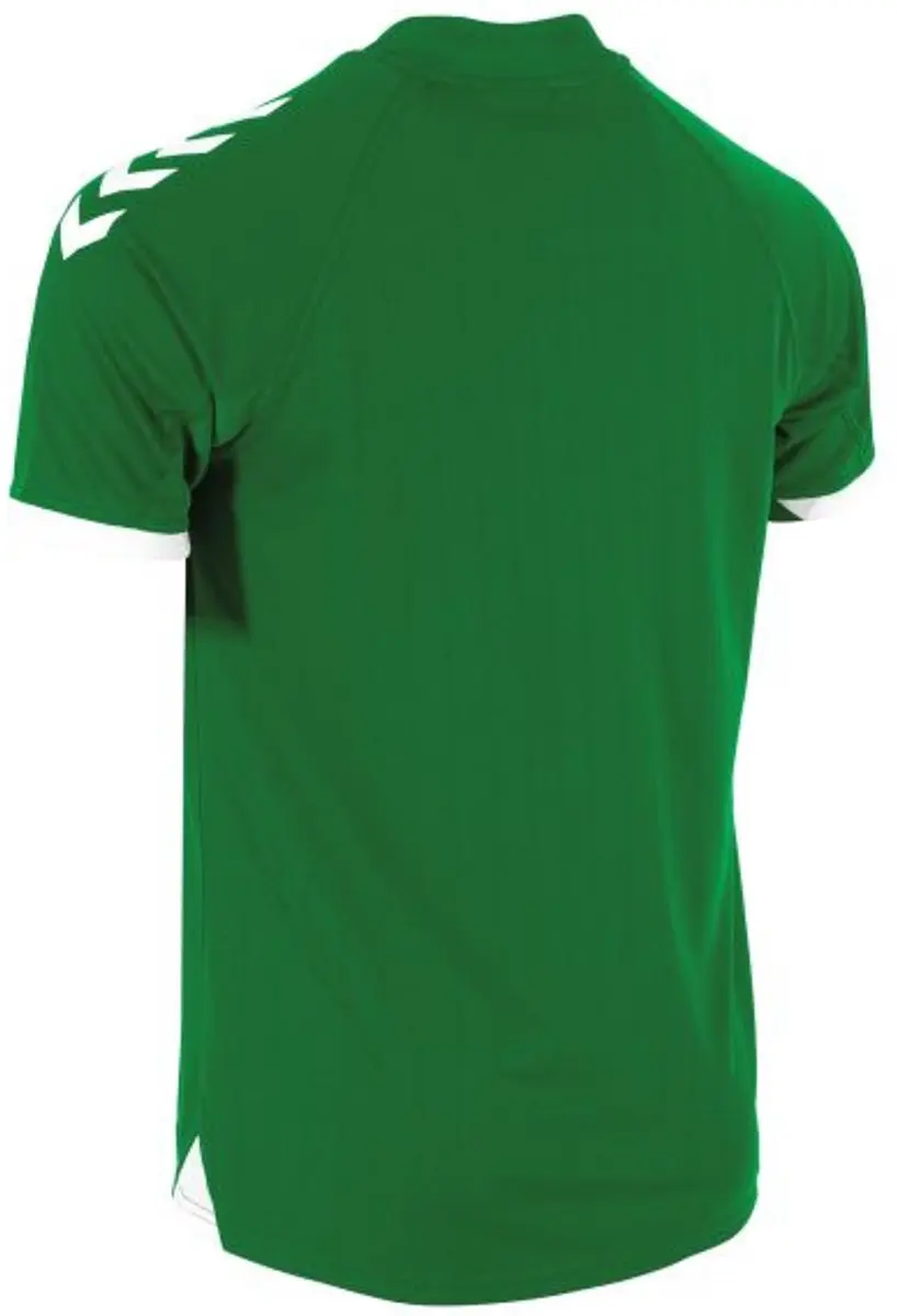 Hummel Fyn Shirt Korte Mouw Kinderen 140 - Groen/Wit