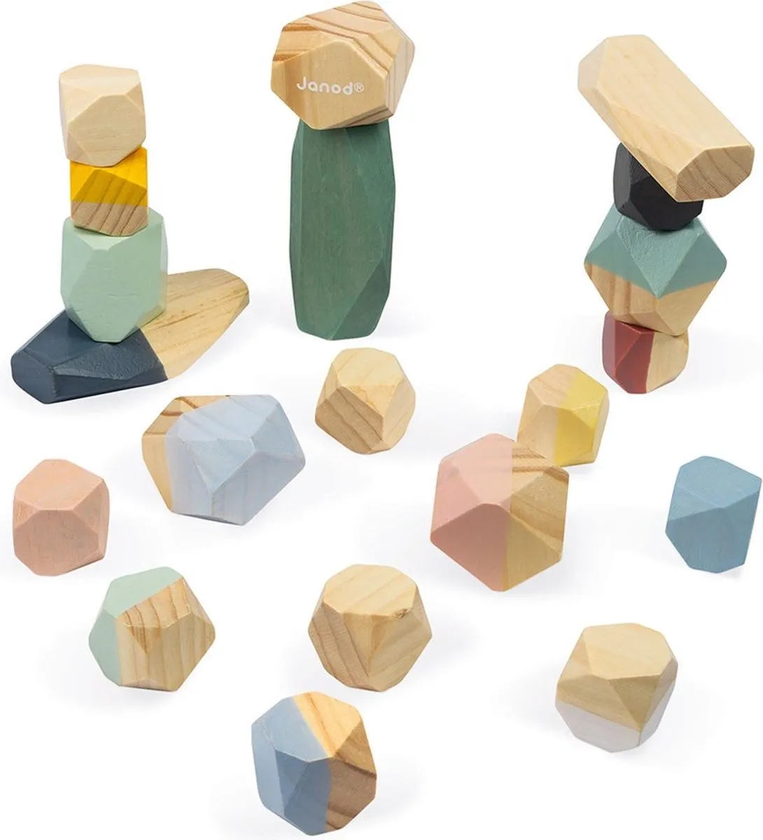 Janod Sweet Cocoon Stapelstenen 20-delig - Multi