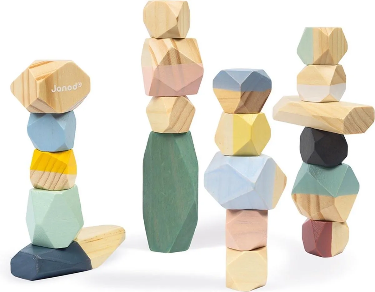 Janod Sweet Cocoon Stapelstenen 20-delig - Multi