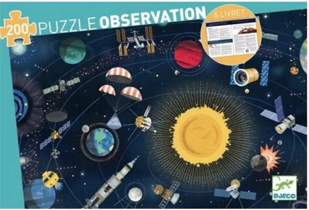 Djeco Puzzel De Ruimte 200 Stuks - Educatief - Meerkleurig