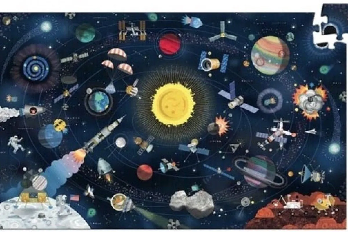 Djeco Puzzel De Ruimte 200 Stuks - Educatief - Meerkleurig