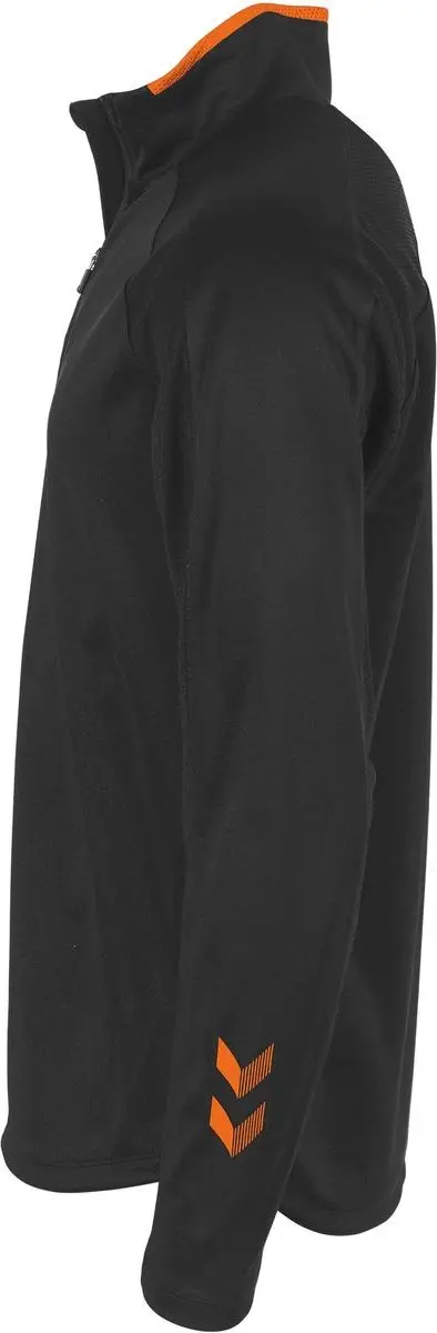 Hummel Tulsa Quarter Zip Top XXL - Zwart/Orange