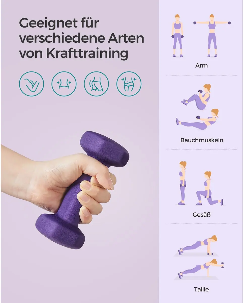 Songmics Halters Set van 2 - Paars
