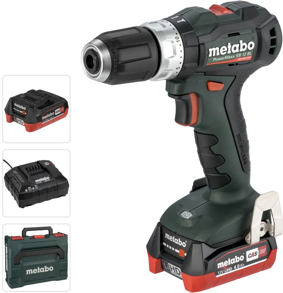Metabo PowerMaxx SB 12 BL Accu-Slagboormachine 2x 4.0Ah