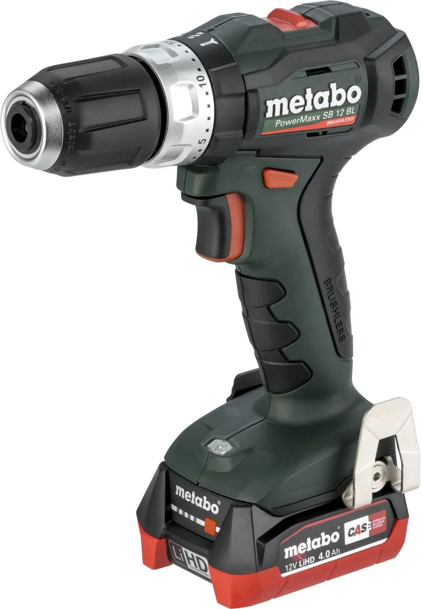 Metabo PowerMaxx SB 12 BL Accu-Slagboormachine 2x 4.0Ah