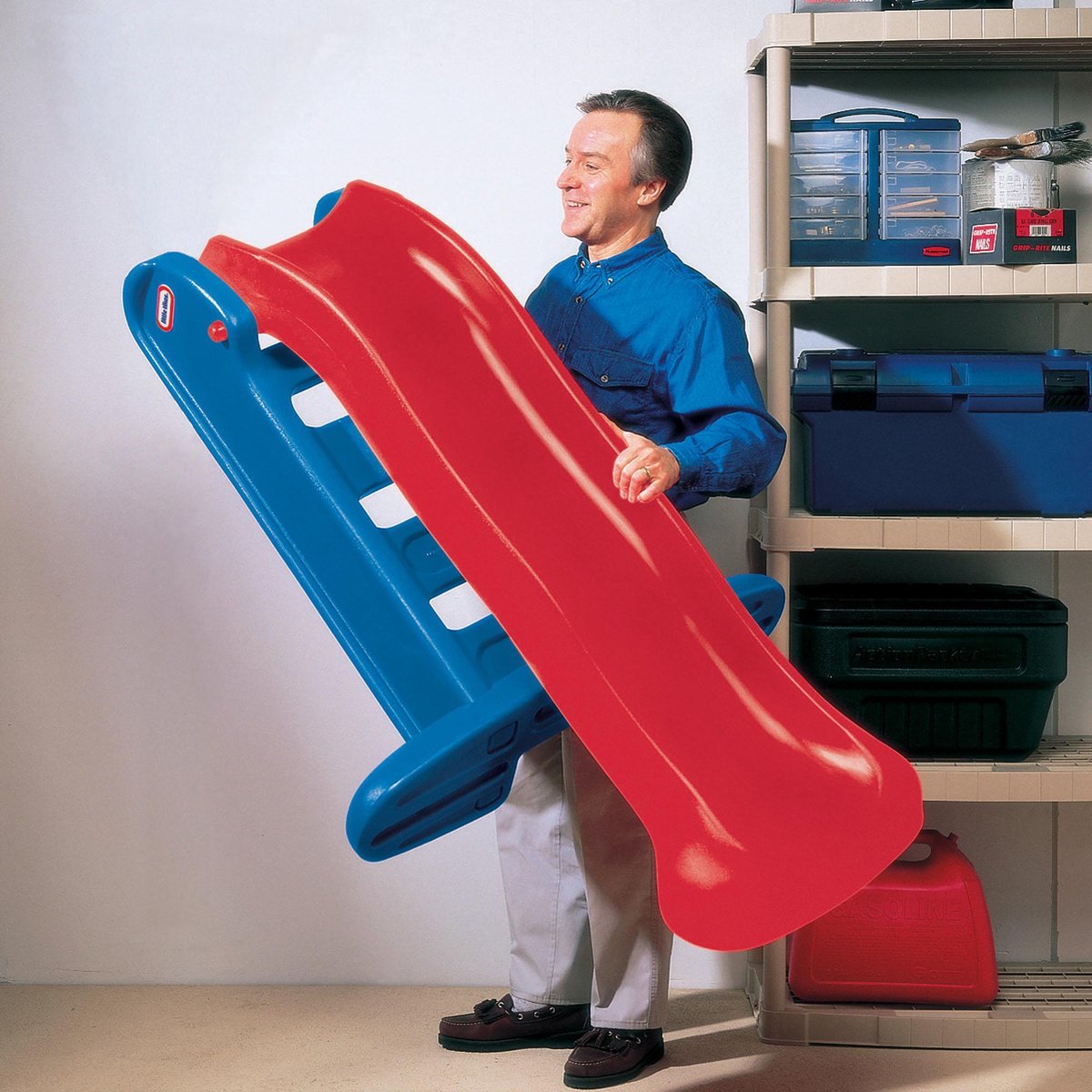 Little Tikes Glijbaan Large Slide - Peuter -Voor Buiten - Blauw Rood