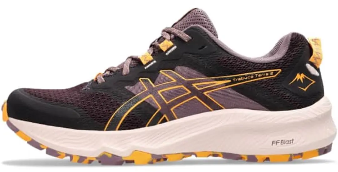 ASICS Trabuco Terra 2 Trailschoenen 37.5 - Paars/Oranje