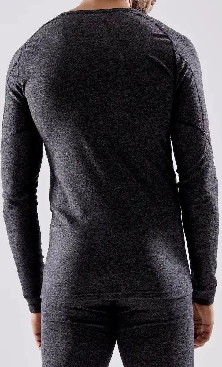 Craft Core Wool Merino LS Thermoshirt Heren - XL - Zwart