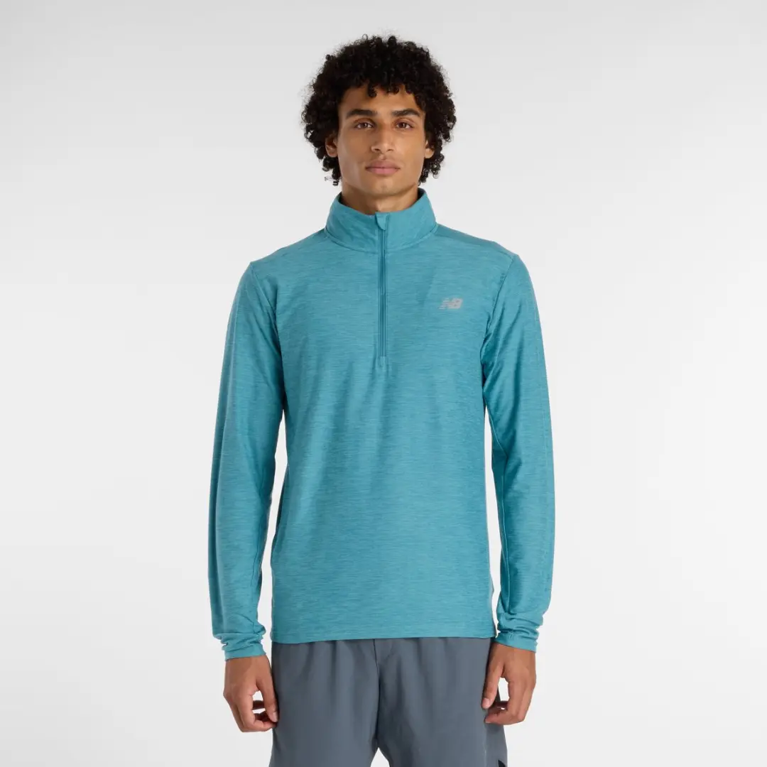New Balance Space Dye 1/4 Zip Heren Sporttrui