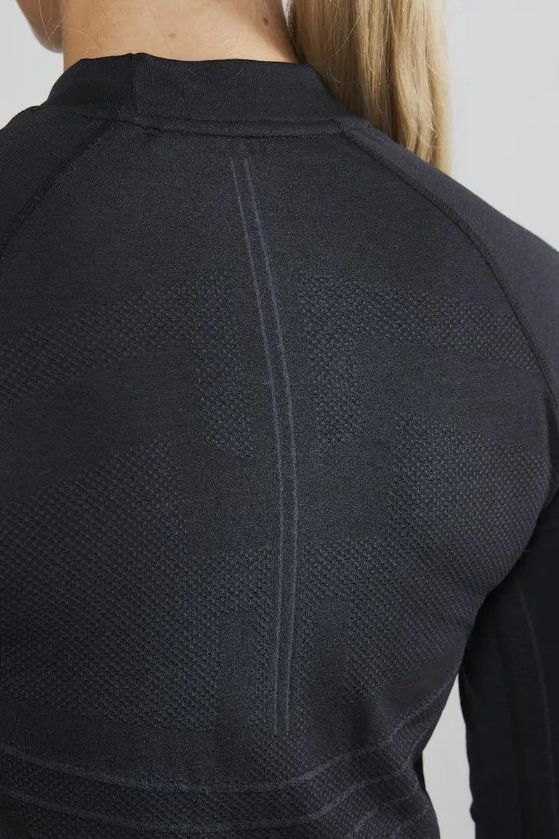 Craft Active Intensity CN L/S Thermoshirt Dames - Maat M - Zwart
