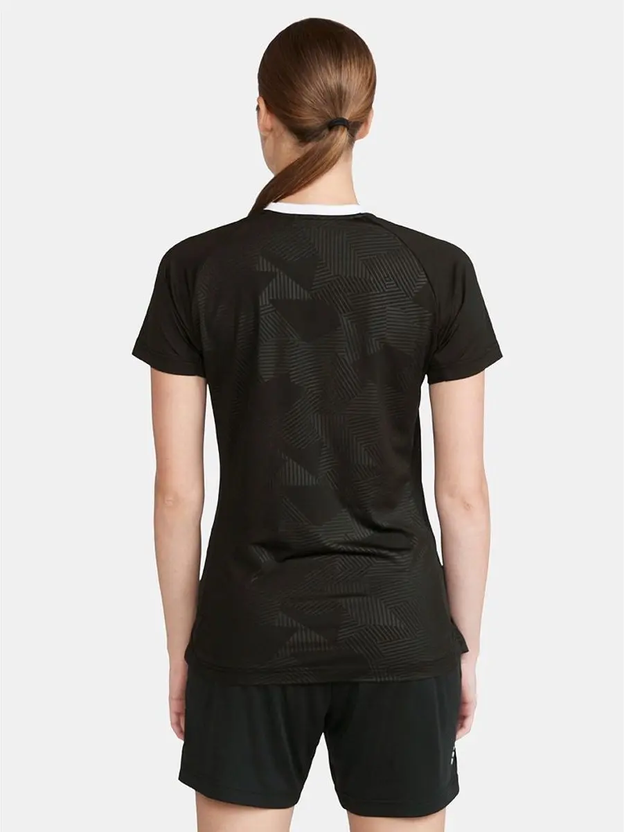 Craft Premier Solid Shirt Dames Korte Mouw - Zwart S
