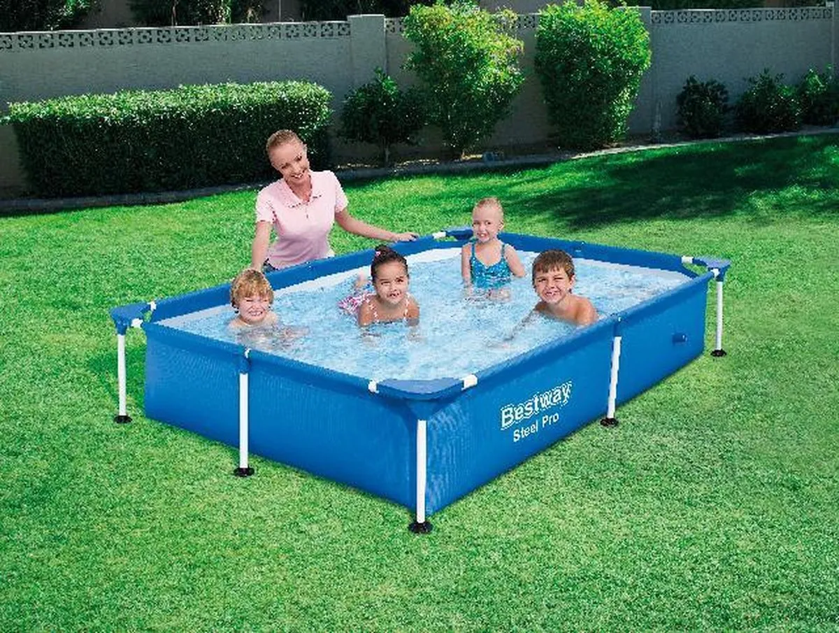 Bestway My First Frame Zwembad 221cm - Blauw/Wit