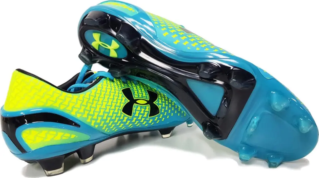 Under Armour ClutchFit Force FG Voetbalschoenen 42.5 - Geel/Blauw