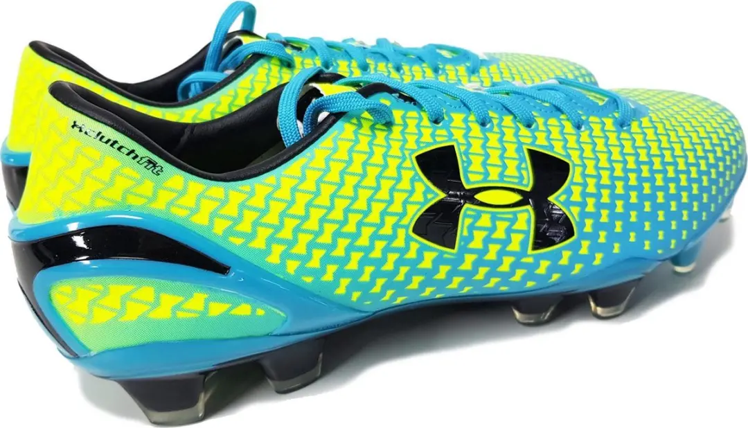 Under Armour ClutchFit Force FG Voetbalschoenen 42.5 - Geel/Blauw