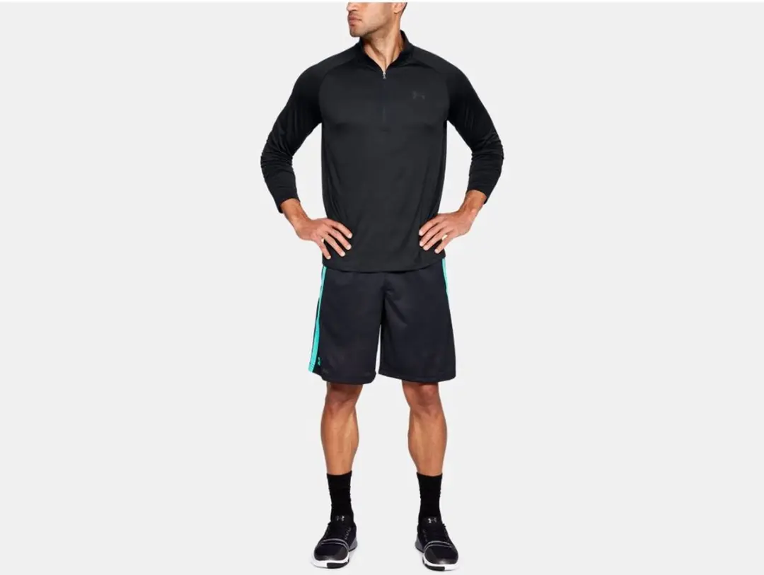 Under Armour Tech 2.0 1/2 Zip Fitness Trui Heren XS - Charcoal