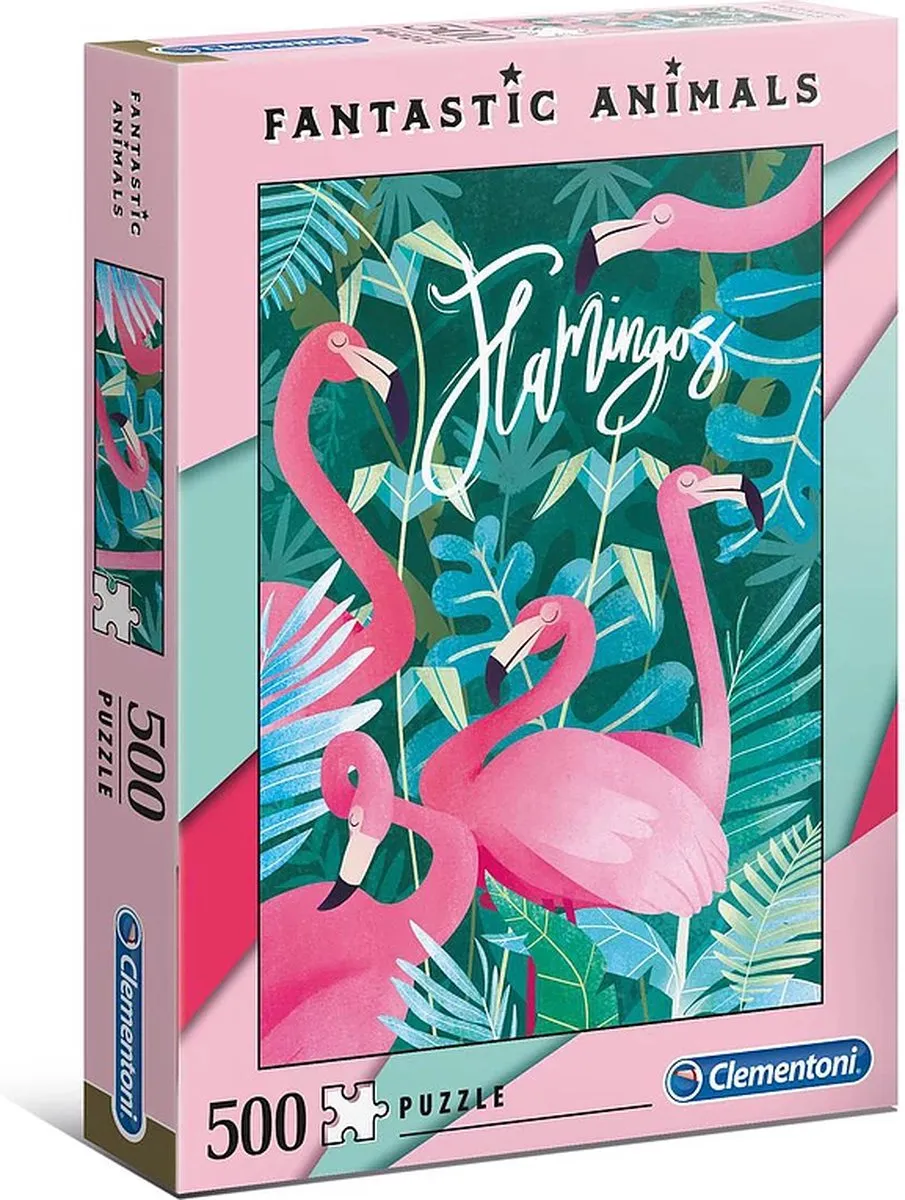 Clementoni Fantastic Animals Flamingos Puzzel 500 Stuks