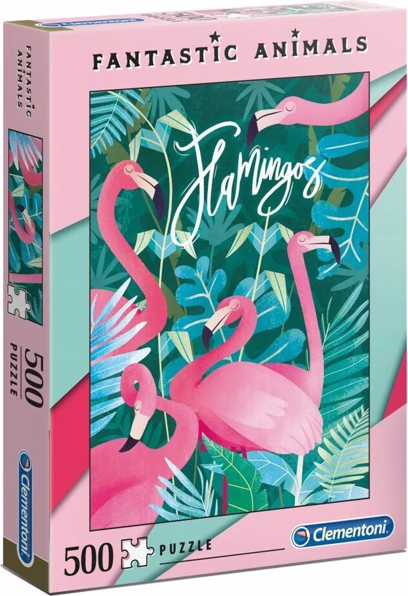 Clementoni Fantastic Animals Flamingos Puzzel 500 Stuks
