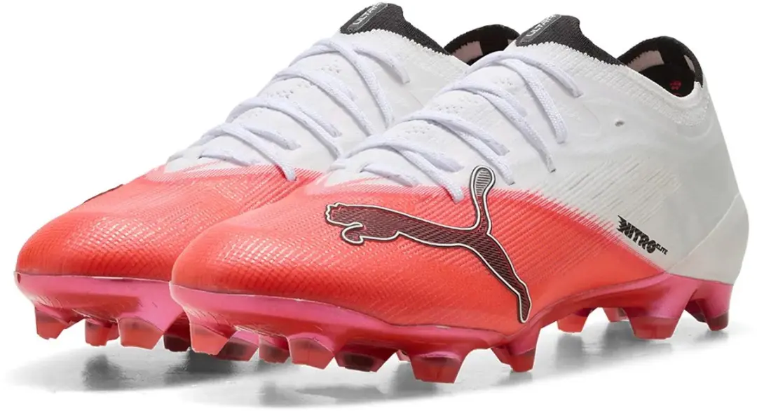 PUMA Ultra Nitro 7 FG Voetbalschoenen - Rood/Wit - 42.5