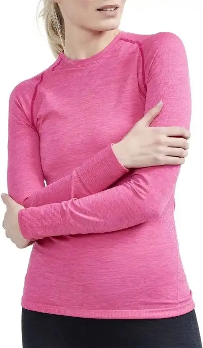 Craft Core Dry Active Comfort LS Thermoshirt Dames - Maat M Roze