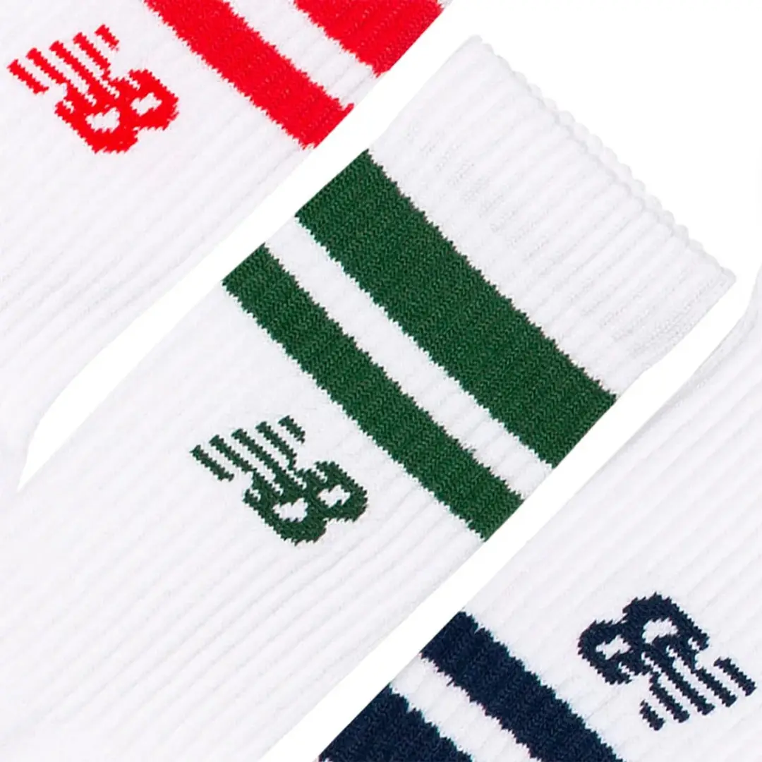 New Balance Active Premium Stripe Crew Sokken - 3 Stuks