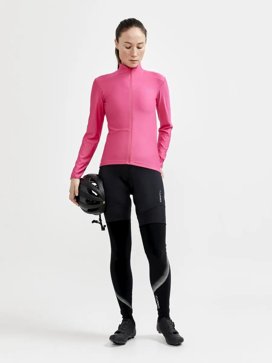 Craft Core Bike Essence LS Jersey Dames - Maat M - Roze