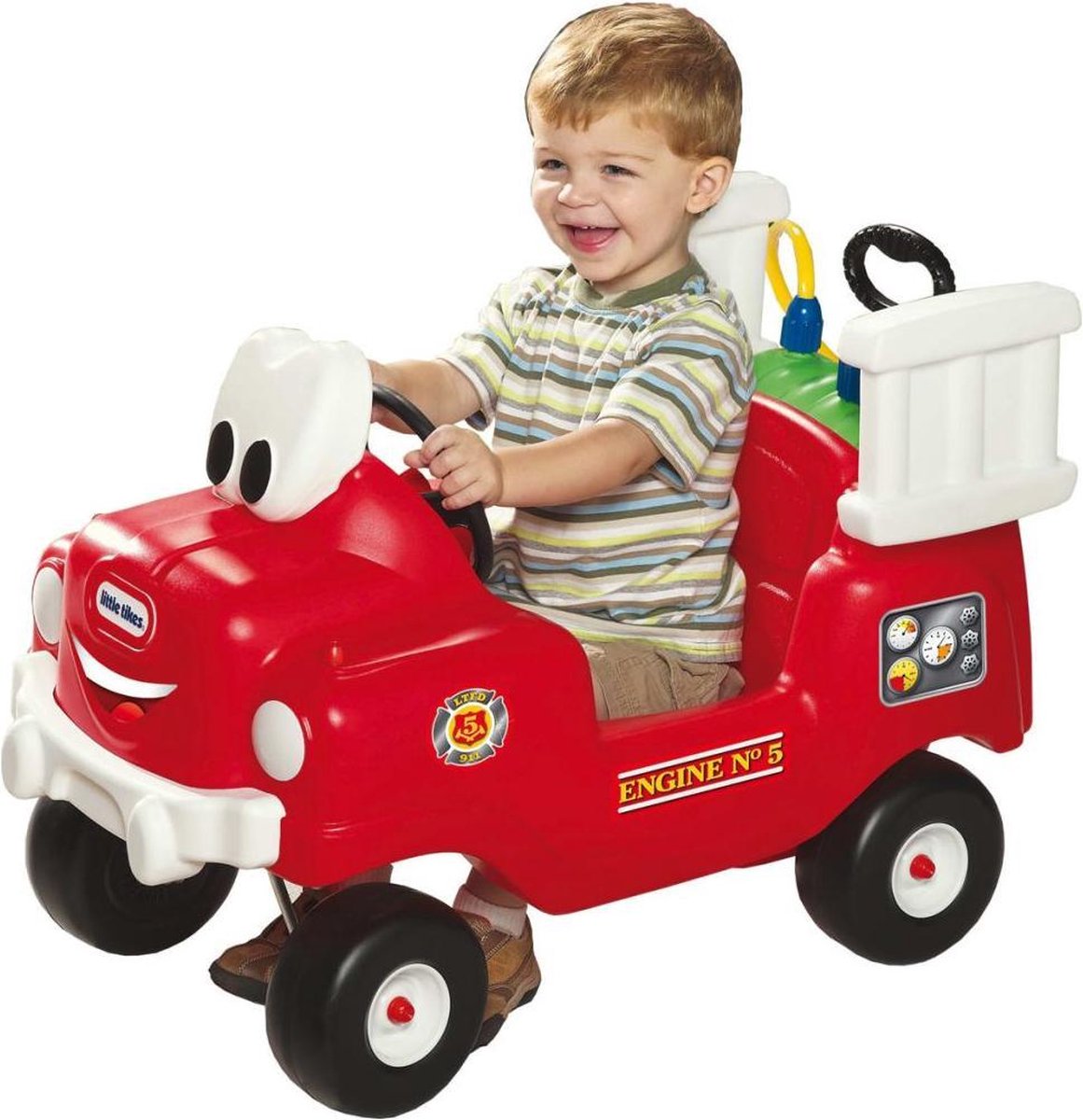 Little Tikes Cozy Coupe Brandweerwagen met Waterspuit Loopauto - Rood