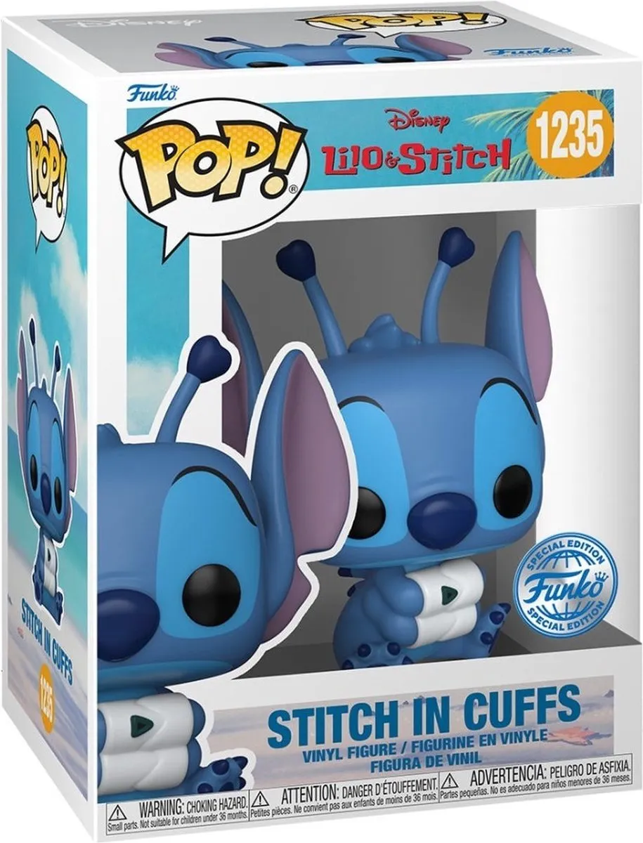 Funko Pop! Stitch in Cuffs Lilo & Stitch Vinylfiguur - 10cm