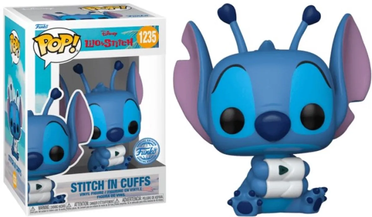 Funko Pop! Stitch in Cuffs Lilo & Stitch Vinylfiguur - 10cm
