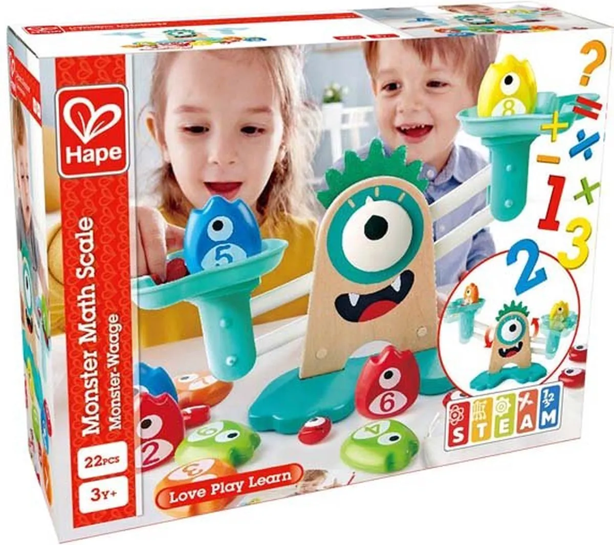 Hape Monster Rekenweegschaal E0511 - Veelkleurig