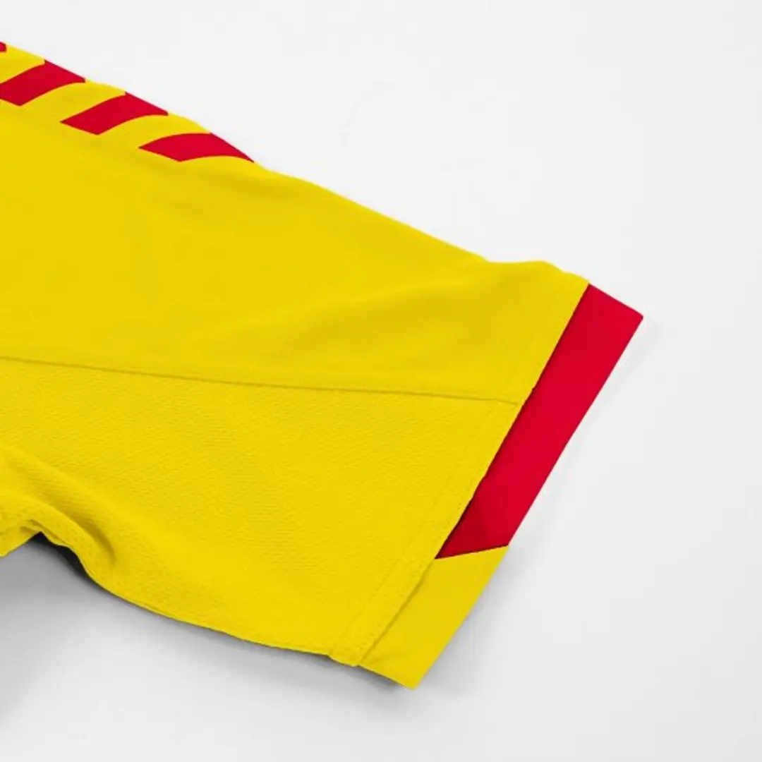 Hummel Fyn Shirt Korte Mouw Kinderen - Geel Rood 128
